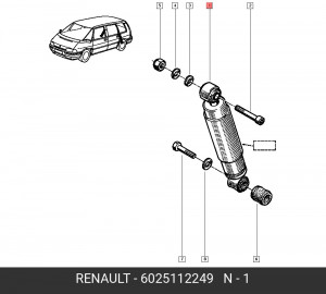 Амортизатор подвески 6025112249 RENAULT
