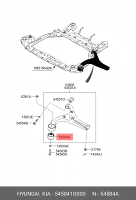 Сайлентблок 545841G000 HYUNDAI KIA
