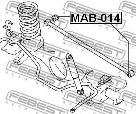 Сайлентблок - втулка амортизатора подвески MAB-014 FEBEST