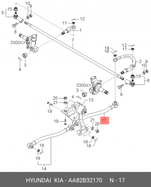 Деталь AA82B32170 HYUNDAI KIA