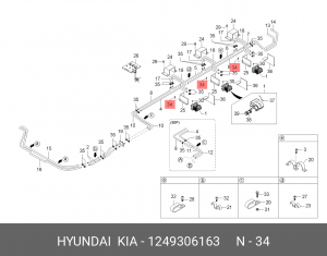 Саморез 1249306163 HYUNDAI KIA