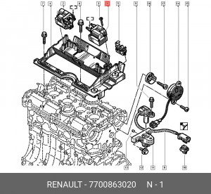 Катушка зажигания 7700863020 RENAULT