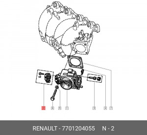 Датчик положения дроссельной заслонки 7701204055 RENAULT
