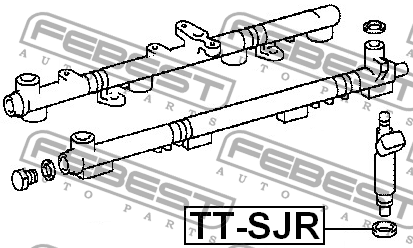 Прокладка корпуса топливной форсунки TTSJR FEBEST