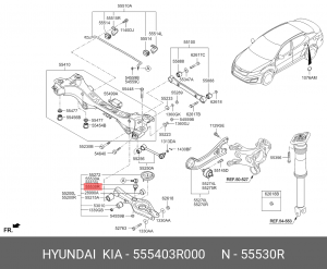 Стойка стабилизатора 555403R000 HYUNDAI KIA