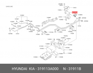 Фильтр топливный 319113A000 HYUNDAI KIA