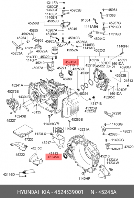 Сальник КПП 4524539001 HYUNDAI KIA