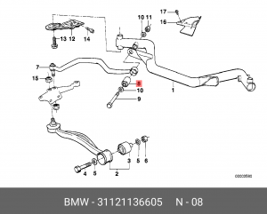 Сайлентблок 31 12 1 136 605 BMW