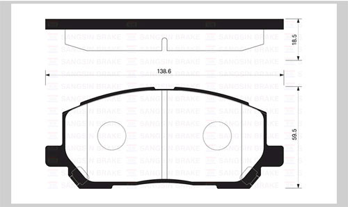 Колодки тормозные дисковые SP1384 SANGSIN