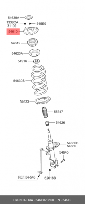 Опора амортизатора подвески 54610-2B500 HYUNDAI KIA