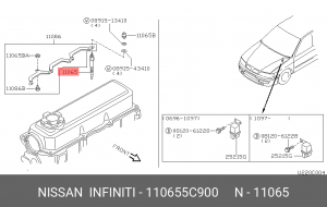 Свеча накаливания 11065-5C900 NISSAN