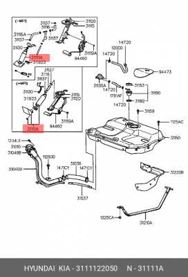 Насос электрический топливной системы 31111-22050 HYUNDAI KIA