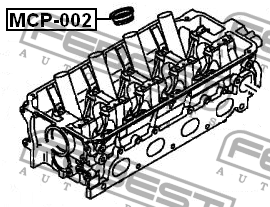 Прокладка свечного колодца MCP-002 FEBEST