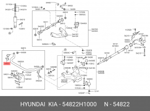 Стойка стабилизатора 54822H1000 HYUNDAI KIA