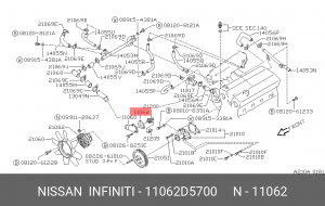 Деталь 11062-D5700 NISSAN