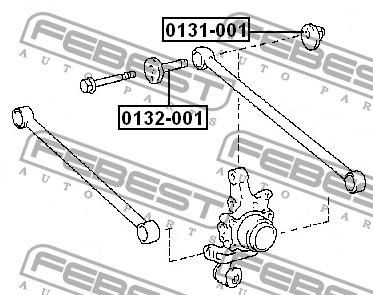 Гайка с эксцентриком рычага подвески 0131-001 FEBEST