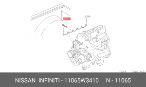 Свеча накаливания 11065-W3410 NISSAN