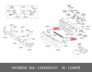 Саморез 1244205161 HYUNDAI KIA