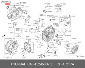 Кольцо уплотнительное 452453B700 HYUNDAI KIA