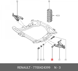 Сайлентблок 7700424399 RENAULT