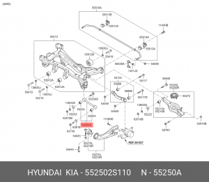 Рычаг подвески 55250 2S110 HYUNDAI KIA