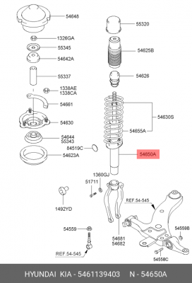 Амортизатор подвески 5461139403 HYUNDAI KIA