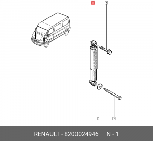 Амортизатор подвески 8200024946 RENAULT