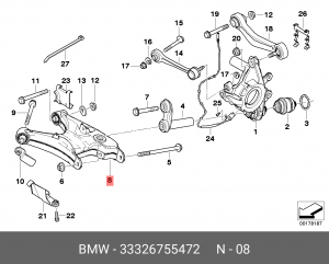 Рычаг подвески 33 32 6 755 472 BMW