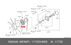 Ремень приводной 11720-Y4005 NISSAN
