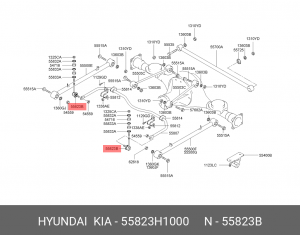 Стойка стабилизатора 55823-H1000 HYUNDAI KIA