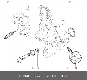 Фильтр масляный двигателя 7700873583 RENAULT