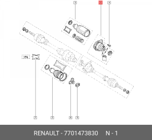 Пыльник ШРУСа 7701473830 RENAULT