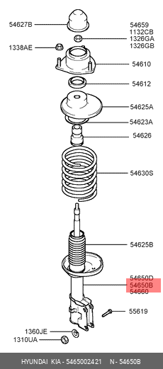 Амортизатор подвески 5465002421 HYUNDAI KIA