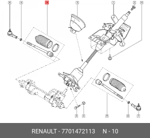 Тяга рулевая 7701472113 RENAULT