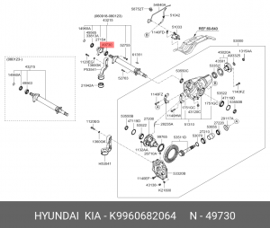 Подшипник маховика K9960682064 HYUNDAI KIA