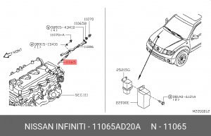 Свеча накаливания 11065-AD20A NISSAN