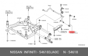 Стойка стабилизатора 546183-JA0C NISSAN