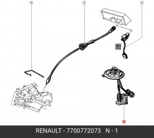 Датчик уровня топлива 7700772073 RENAULT