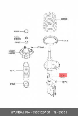 Амортизатор подвески 55361-2D100 HYUNDAI KIA