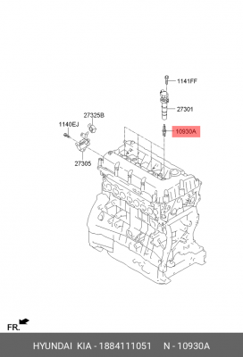 Свеча зажигания 1884111051 HYUNDAI KIA