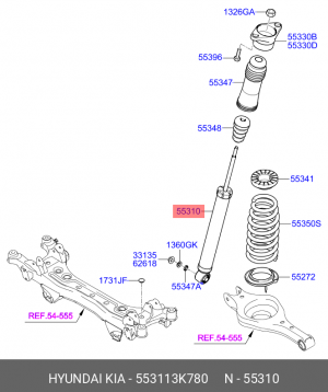 Амортизатор подвески 55311-3K780 HYUNDAI KIA