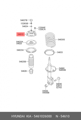 Опора амортизатора подвески 54610-26000 HYUNDAI KIA