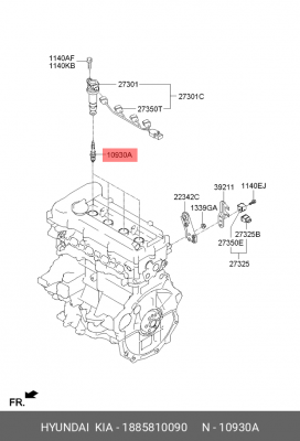 Свеча зажигания 1885810090 HYUNDAI KIA