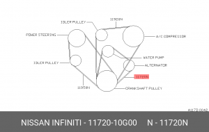 Ремень приводной 11720-10G00 NISSAN