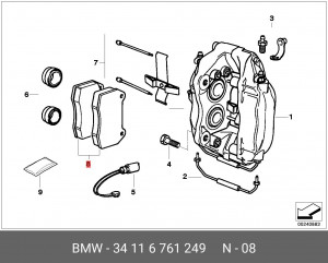 Деталь 34116761249 BMW