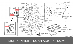 Сальник коленвала 12279-T7200 NISSAN