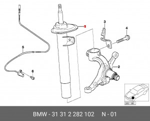 Амортизатор подвески 31 31 2 282 102 BMW