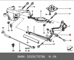 Сайлентблок 33 32 6 770 786 BMW