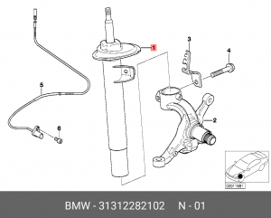 Амортизатор подвески 31 31 2 282 102 BMW