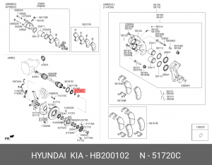 Подшипник ступицы колеса HB200102 HYUNDAI KIA